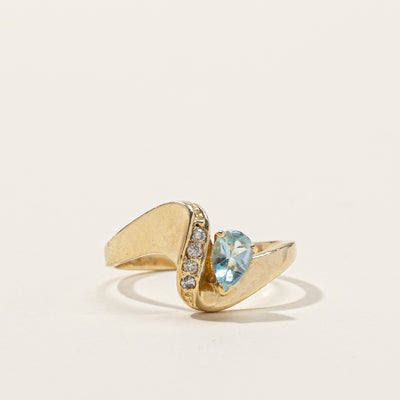 Topaz & Diamond Ring | 042ct | 0.04ctw | SZ 7.5 |