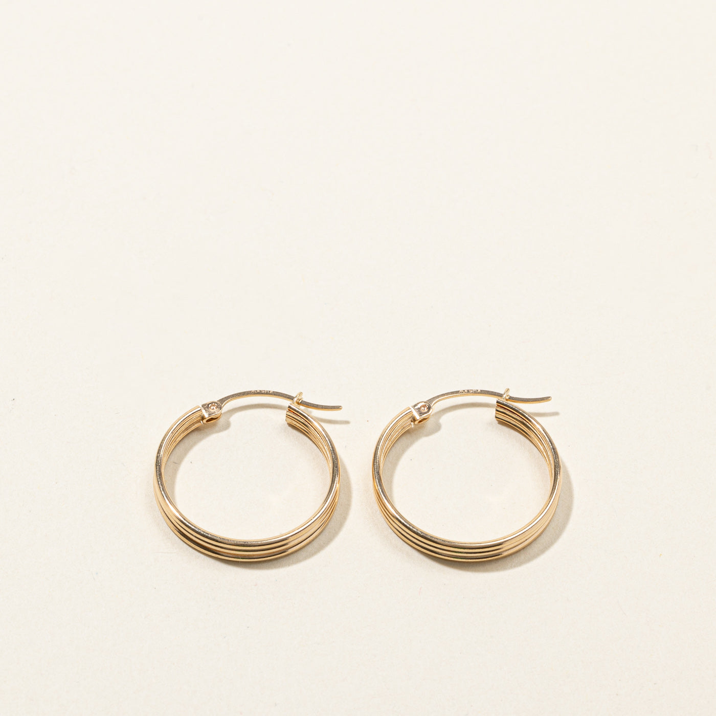 Yellow Gold Hoops