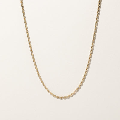 Gold Rope Chain | 24