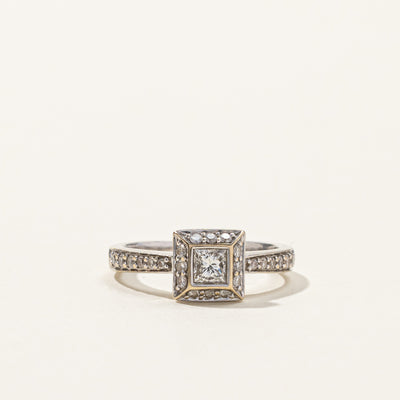 Halo Diamond Engagement Ring | 0.54ctw | SZ 5.25 |