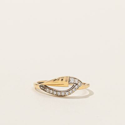 Bypass Diamond Ring | 0.15ctw | SZ 6.5 |