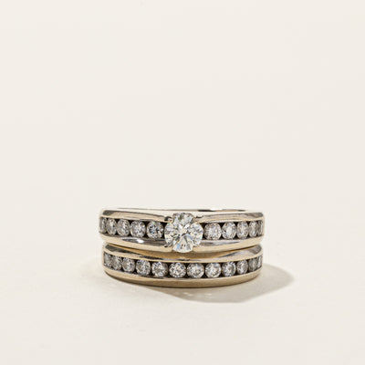 Channel Set Diamond Engagement Ring Set | 1.50ctw | SZ 6.5 |