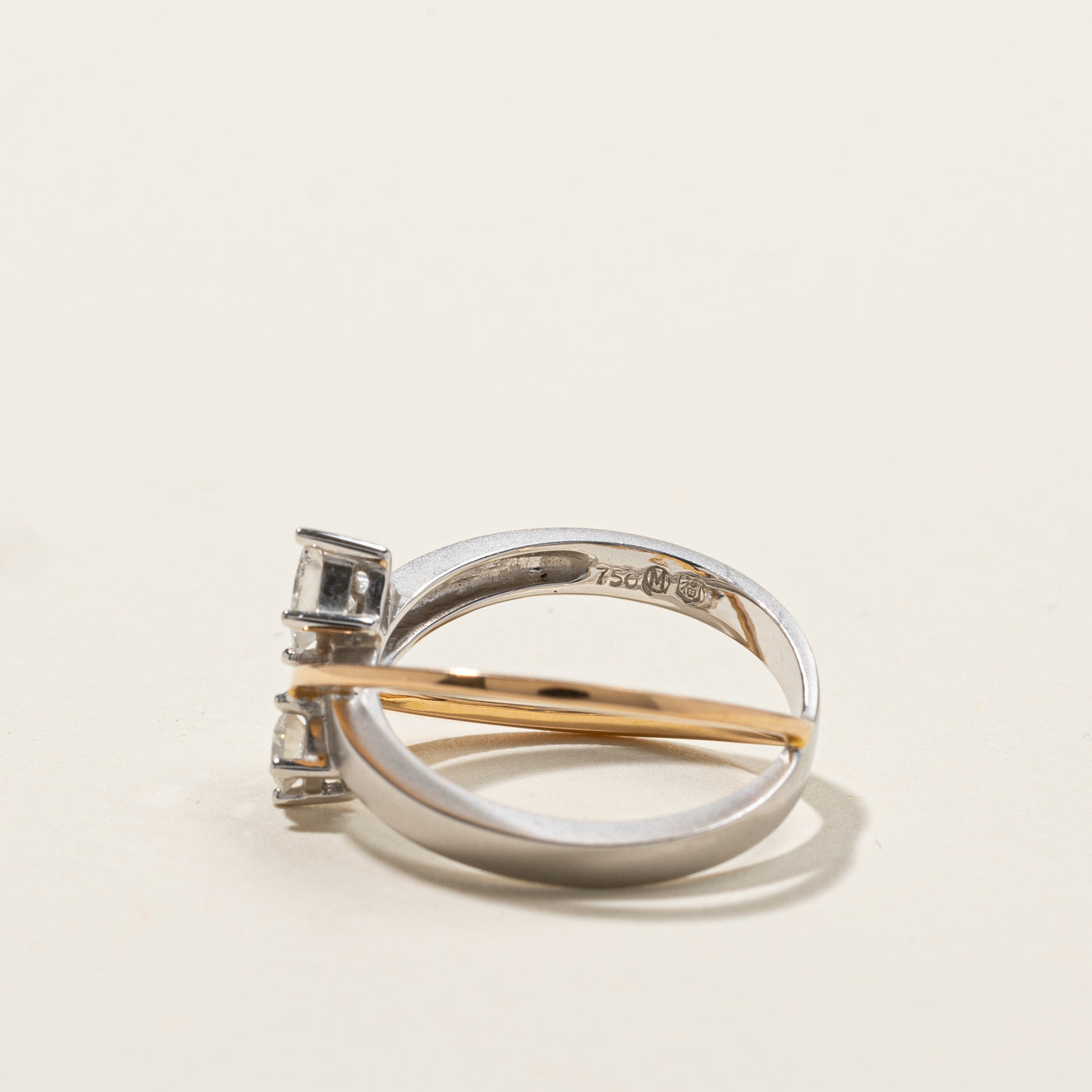 Crossover Diamond Ring | 0.42ctw | SZ 6.5 |