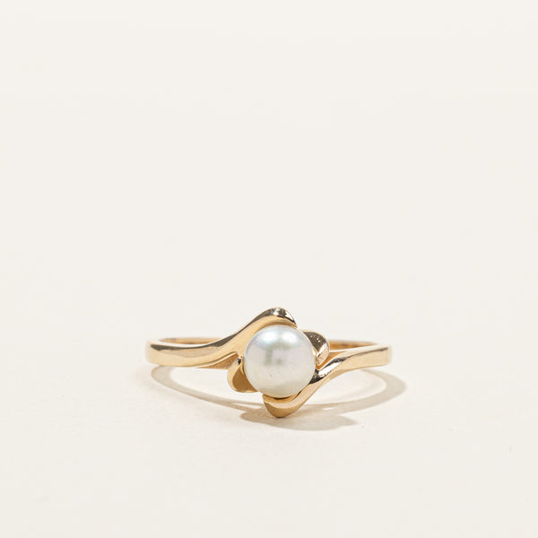 Claw Set Pearl Ring | SZ 8.75 |