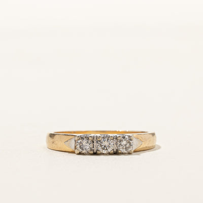 Three Stone Diamond Ring | 0.21ctw | SZ 6 |
