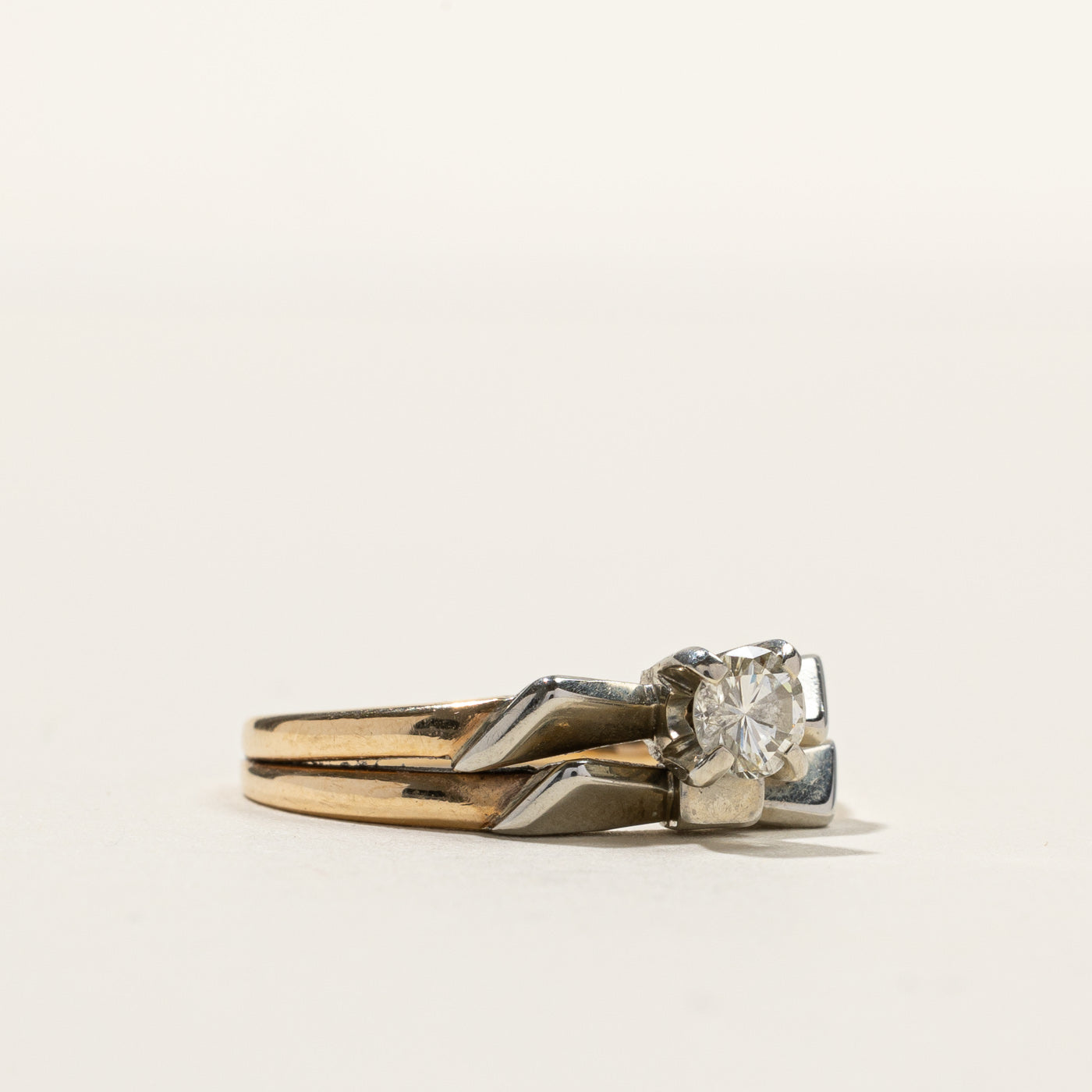 Bague en diamant soudé | 0,30 ct | Taille 6,75 | 