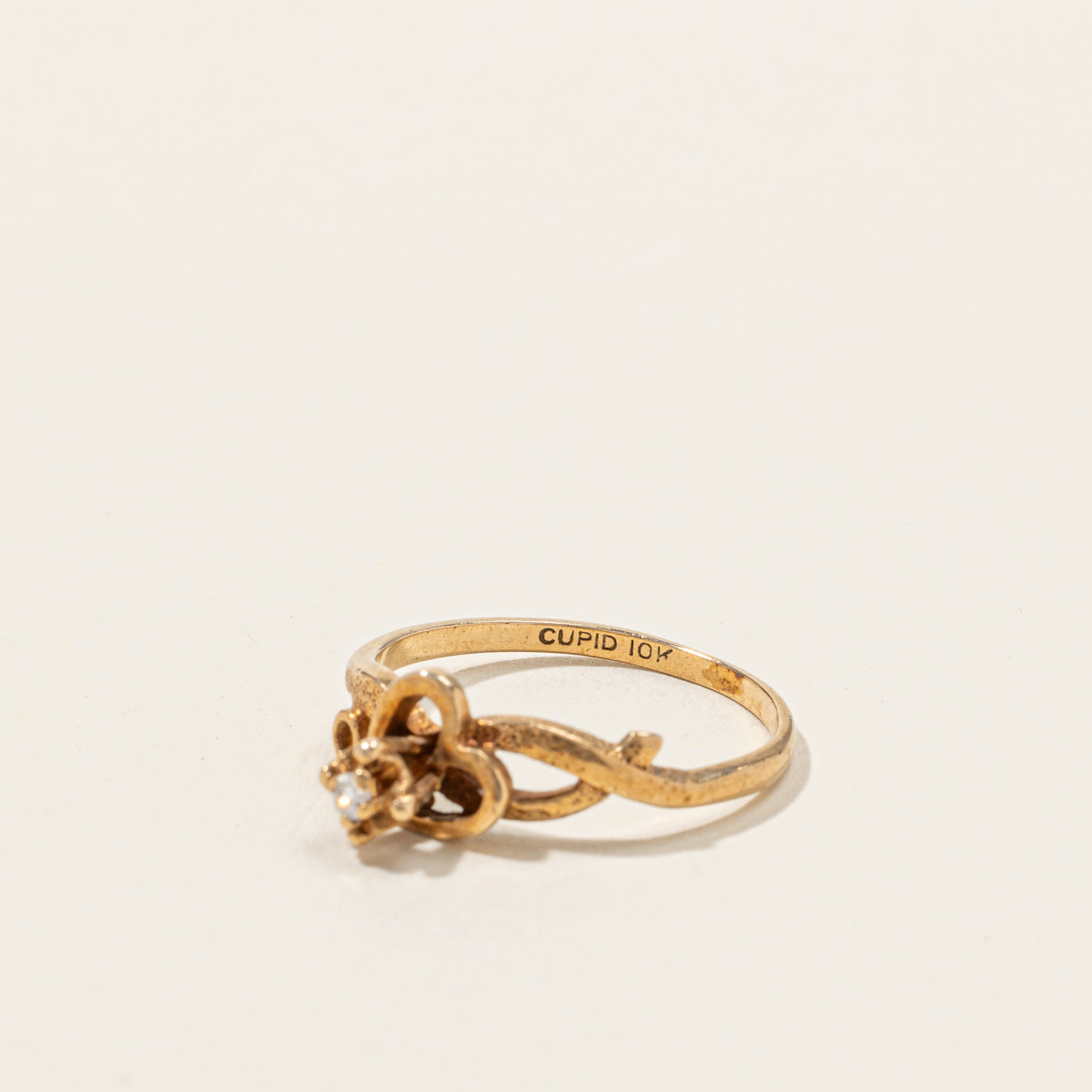 Diamond Heart Design Ring | 0.02ct | SZ 4.5 |