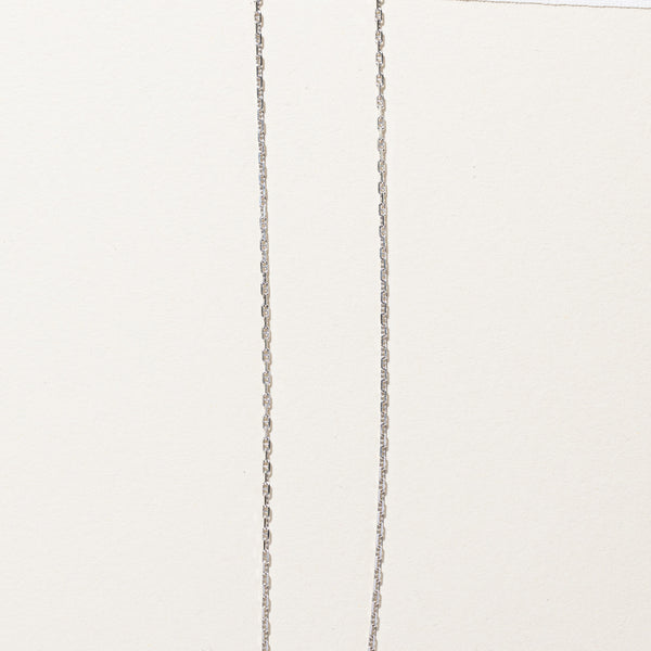 White Gold Anchor Chain | 16