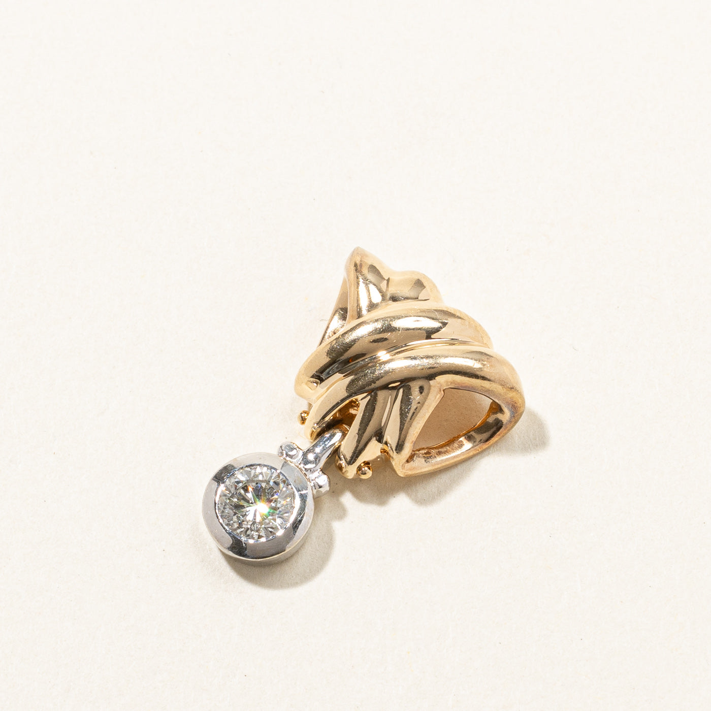 Bezel Set Diamond Pendant | 0.60ct |