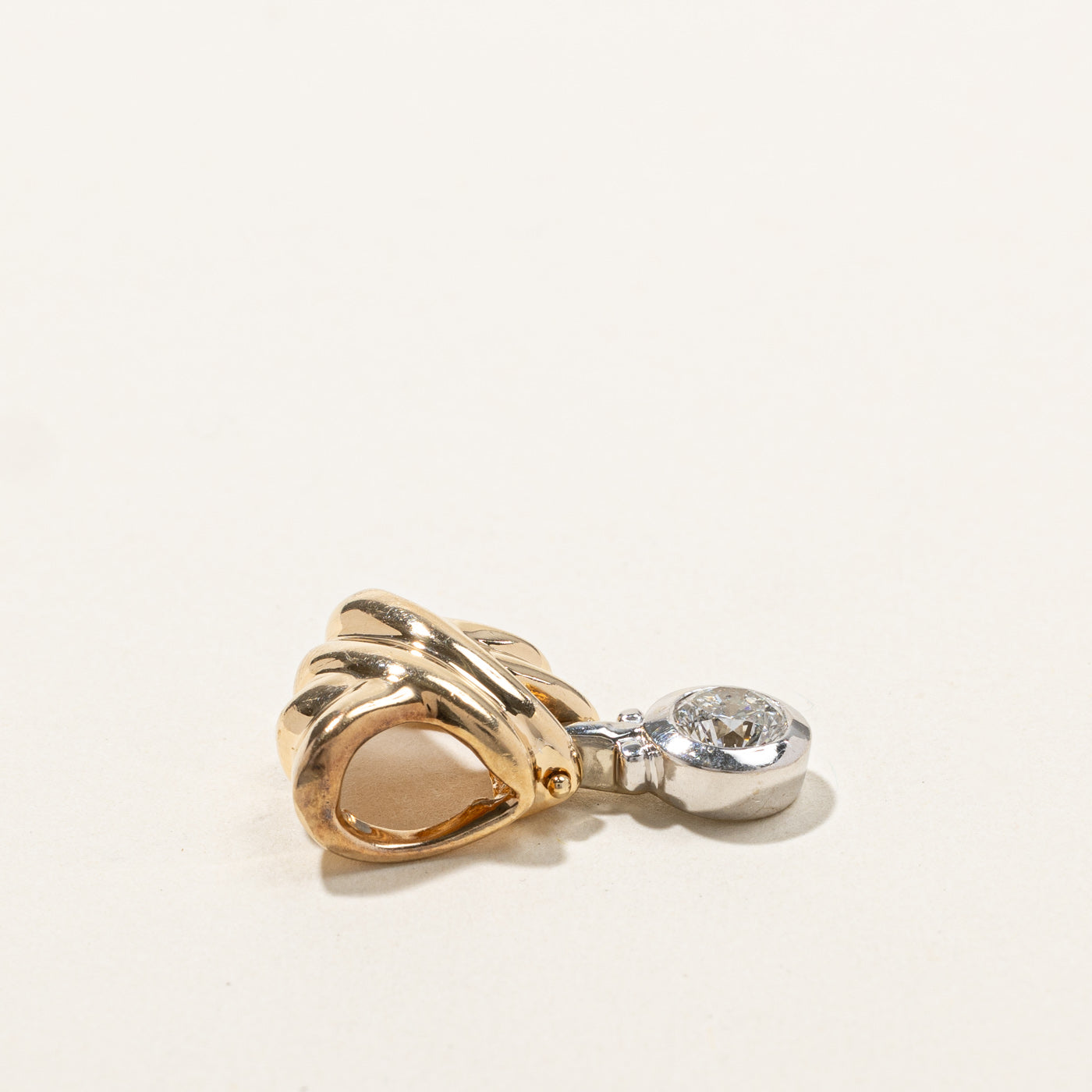 Bezel Set Diamond Pendant | 0.60ct |