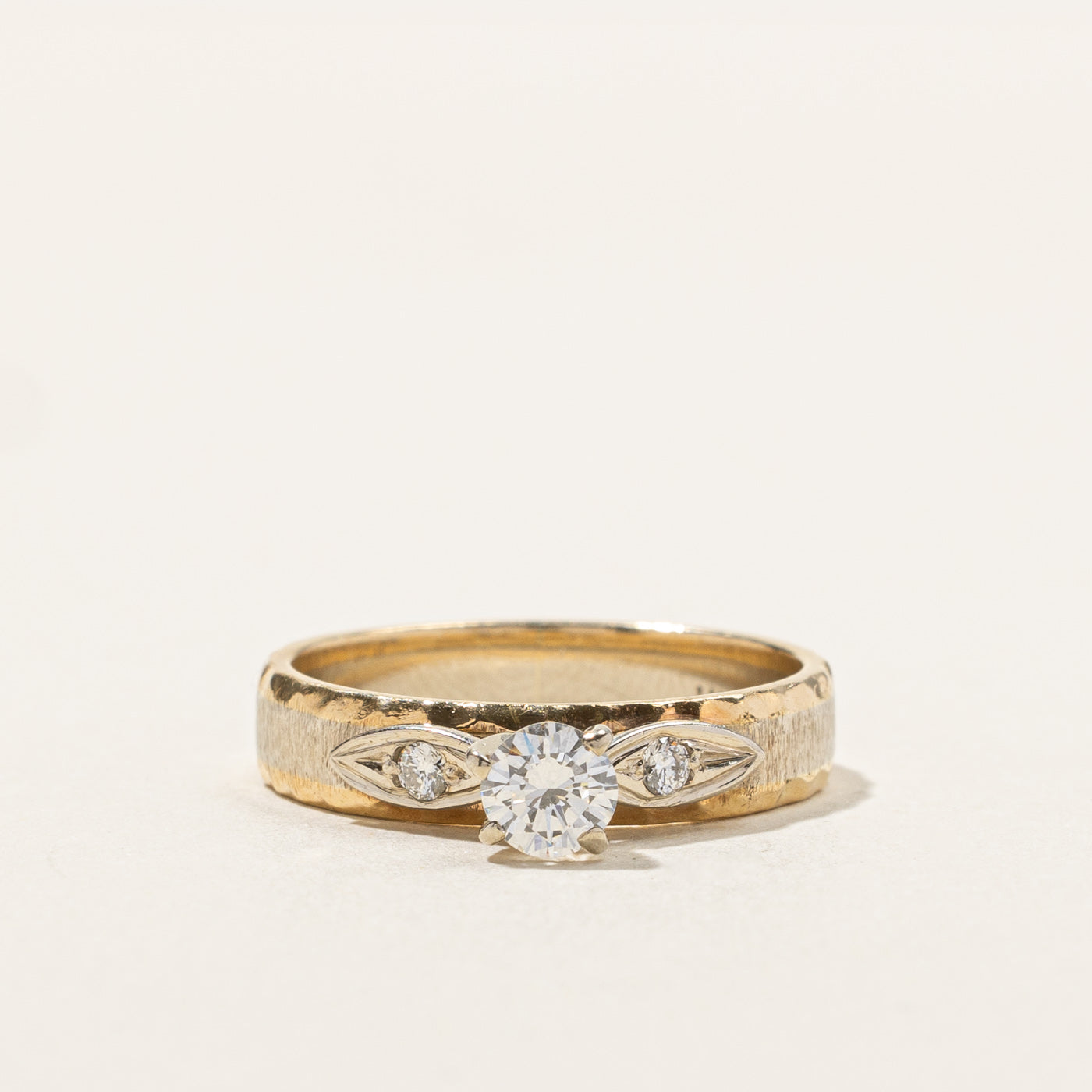Bague trois diamants | 0,34 ct | Taille 6 | 