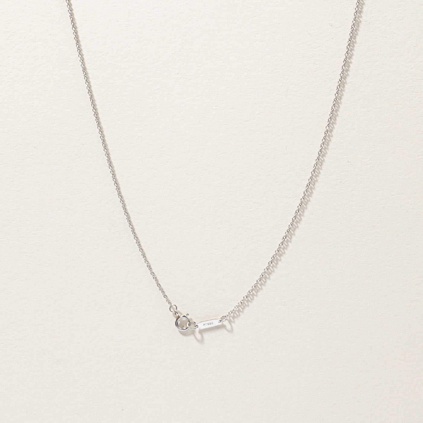 'Tiffany & Co.' Solitaire Diamond Pendant Necklace | 0.96ct VS2 J | 16"|