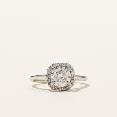 Halo Diamond Engagement Ring | 1.14ctw | SZ 4.5 |