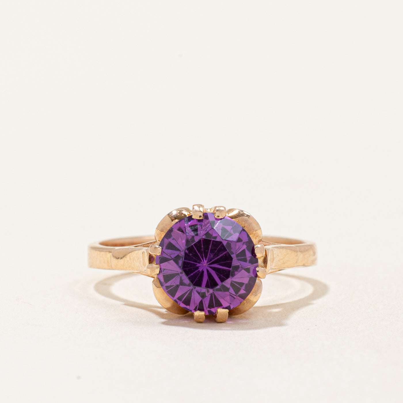 Synthetic Purple Sapphire Cocktail Ring | 2.40ct | SZ 6.75 |