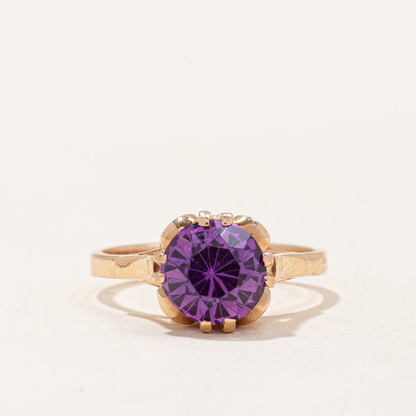 Synthetic Purple Sapphire Cocktail Ring | 2.40ct | SZ 6.75 |