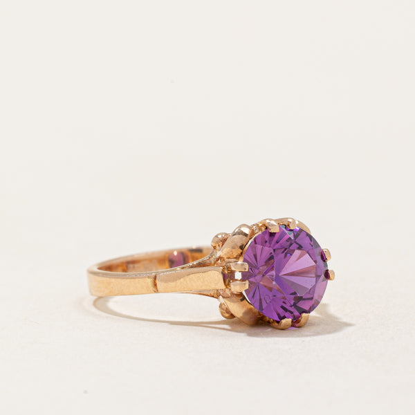 Synthetic Purple Sapphire Cocktail Ring | 2.40ct | SZ 6.75 |