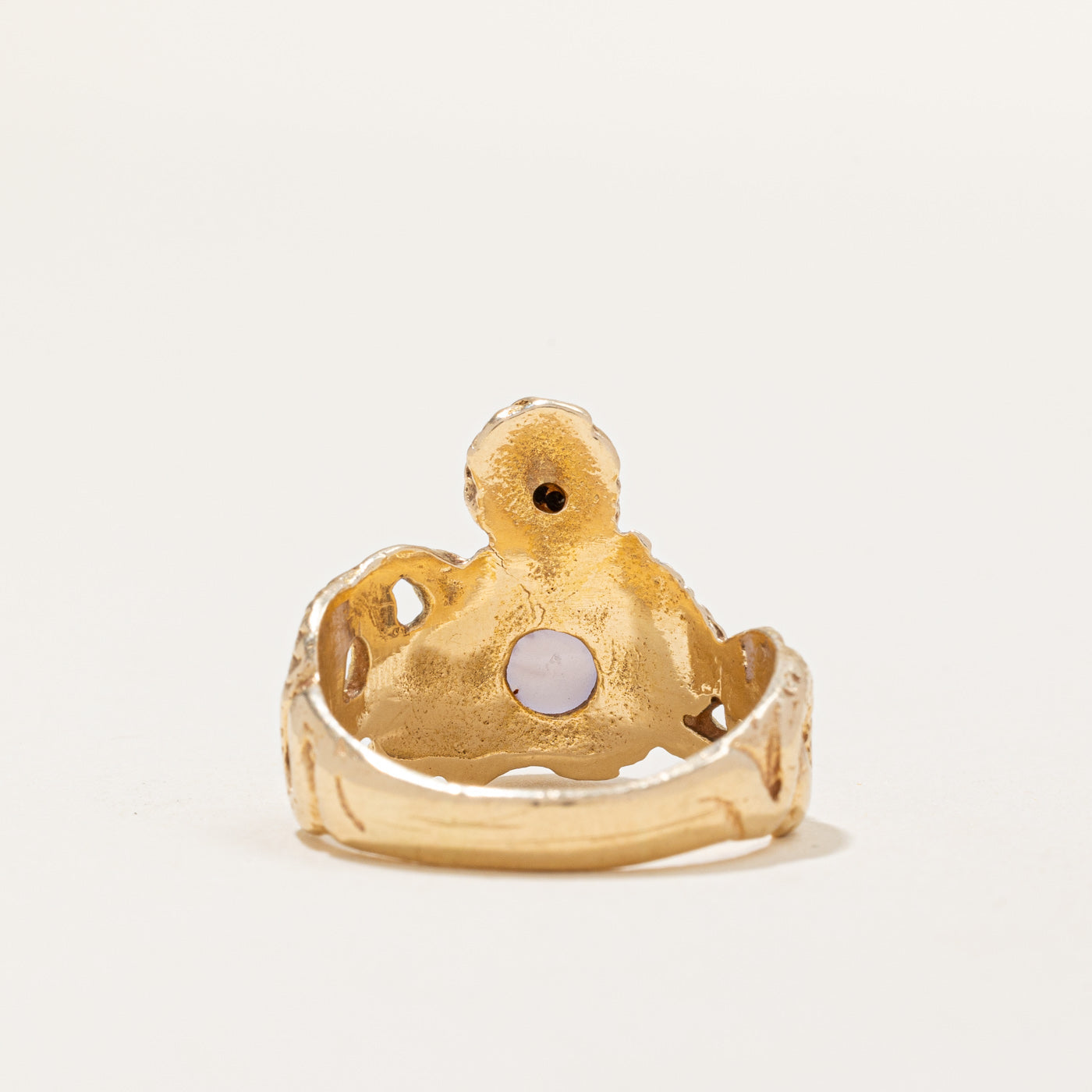 Bague Serpent Charmer en Saphir Étoilé et Diamants | 4,45 ct, 0,02 ct au total | Taille 9,25 | 