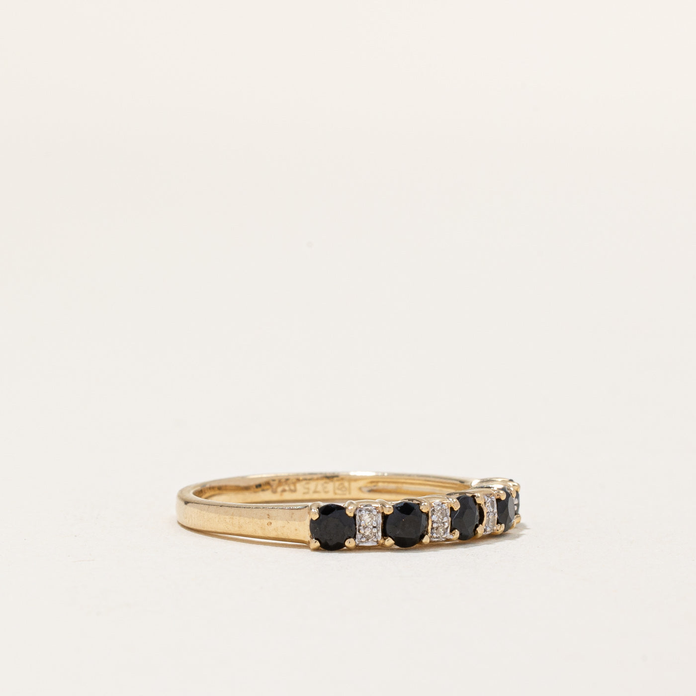 Bague saphir et diamants | 0,50 ct, 0,04 ct | Taille 8,5 | 