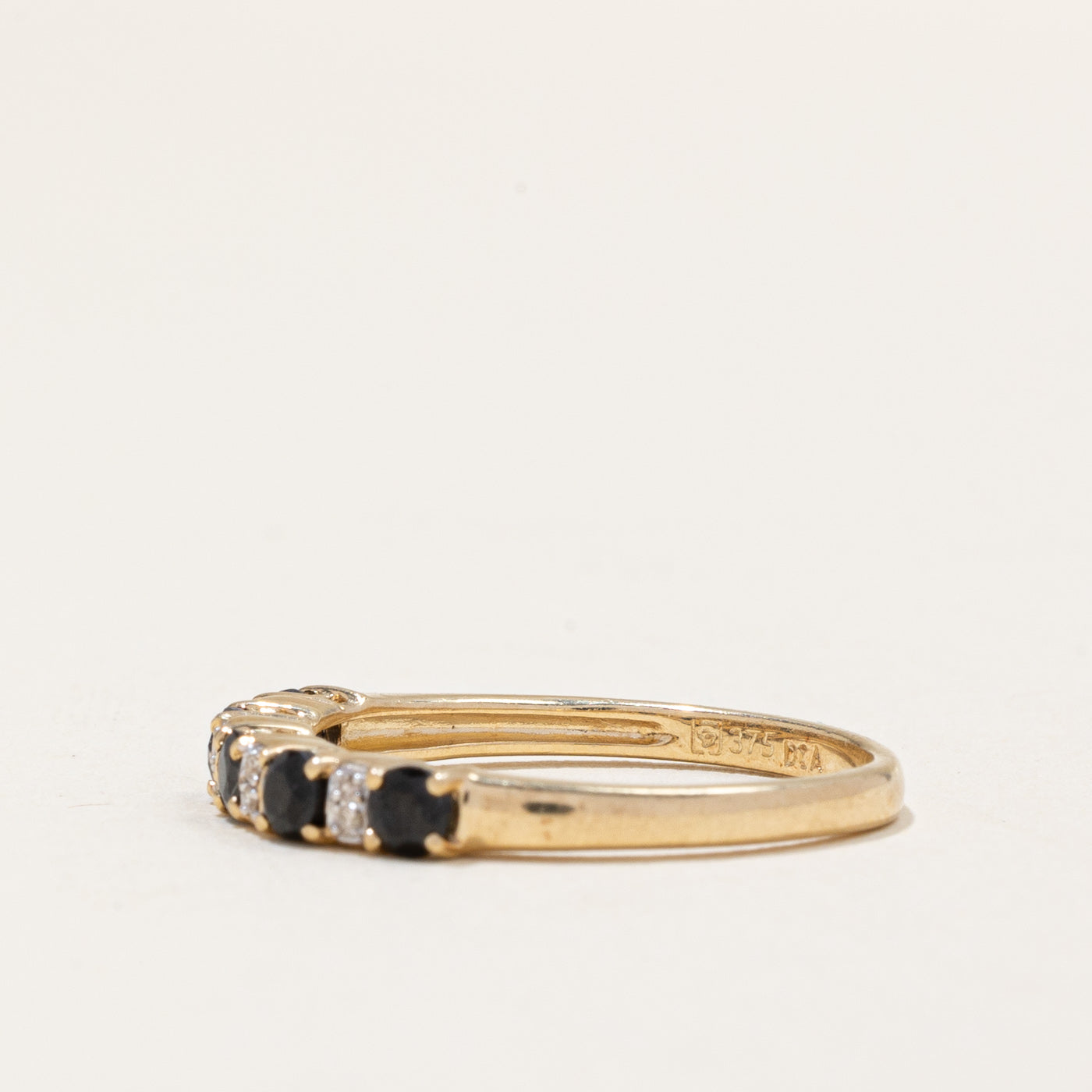 Bague saphir et diamants | 0,50 ct, 0,04 ct | Taille 8,5 | 