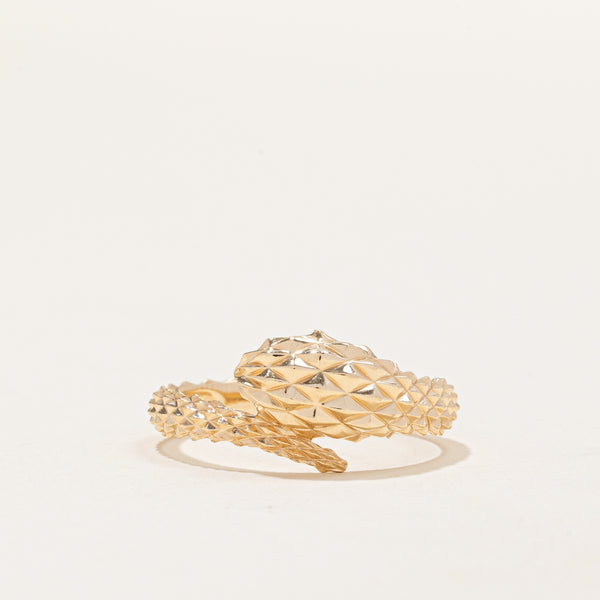 14k Yellow Gold Snake Ring | SZ 8 |