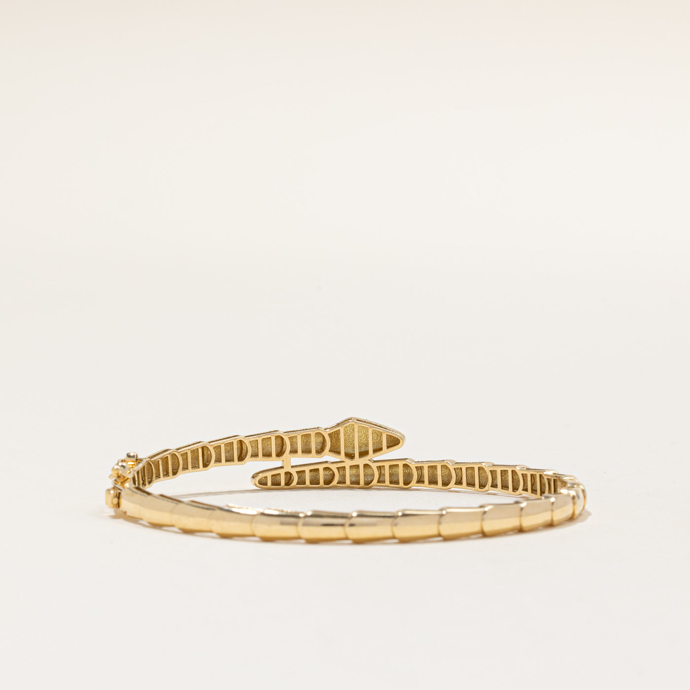 18k Yellow Gold Snake Bracelet | 6.5