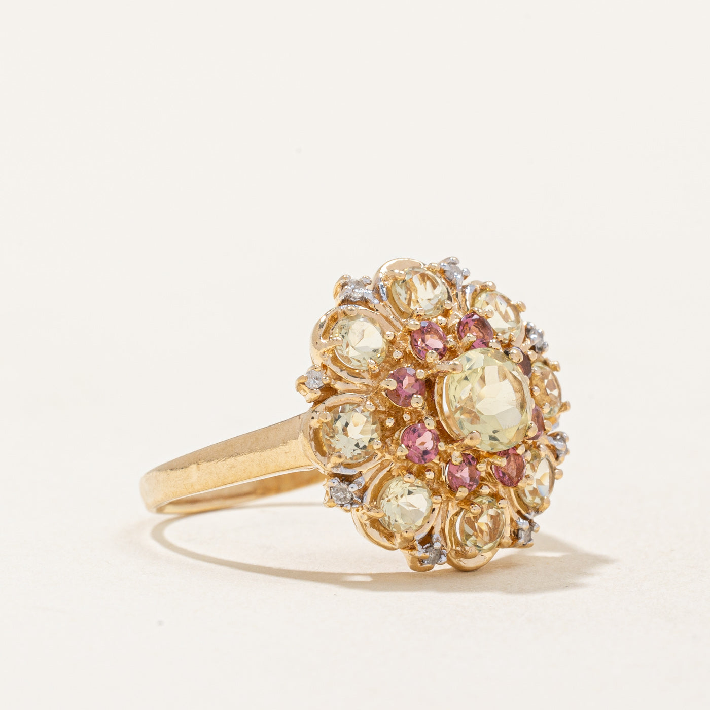 Multi Gem Cocktail Ring | 1.58ctw | SZ 7.75 |