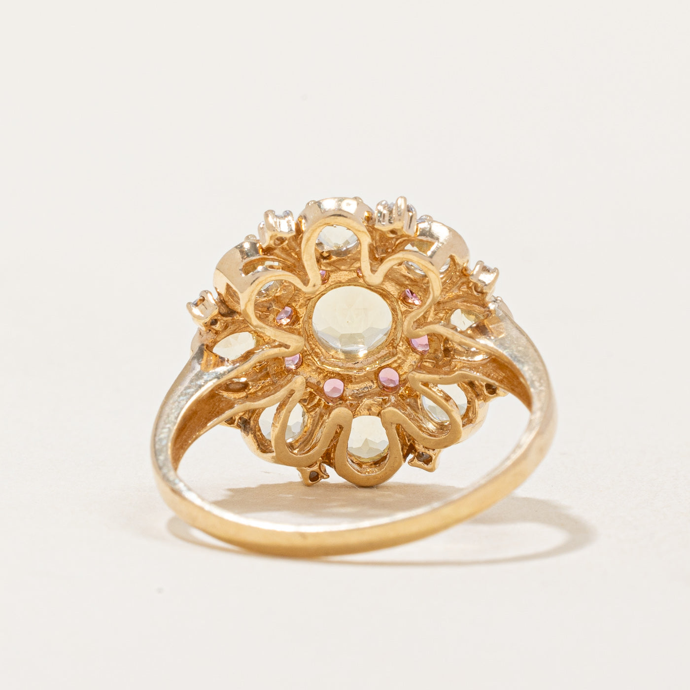 Multi Gem Cocktail Ring | 1.58ctw | SZ 7.75 |