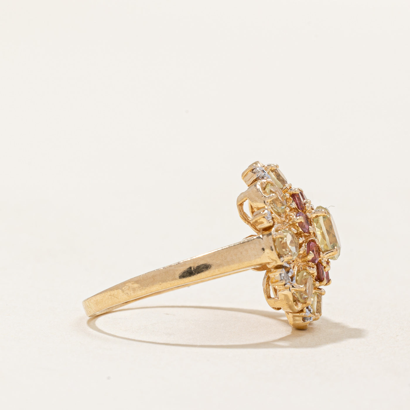 Multi Gem Cocktail Ring | 1.58ctw | SZ 7.75 |