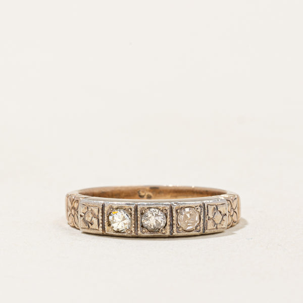 Three Stone Diamond Ring | 0.20ctw | SZ 5.25 |