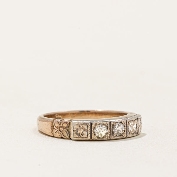 Three Stone Diamond Ring | 0.20ctw | SZ 5.25 |