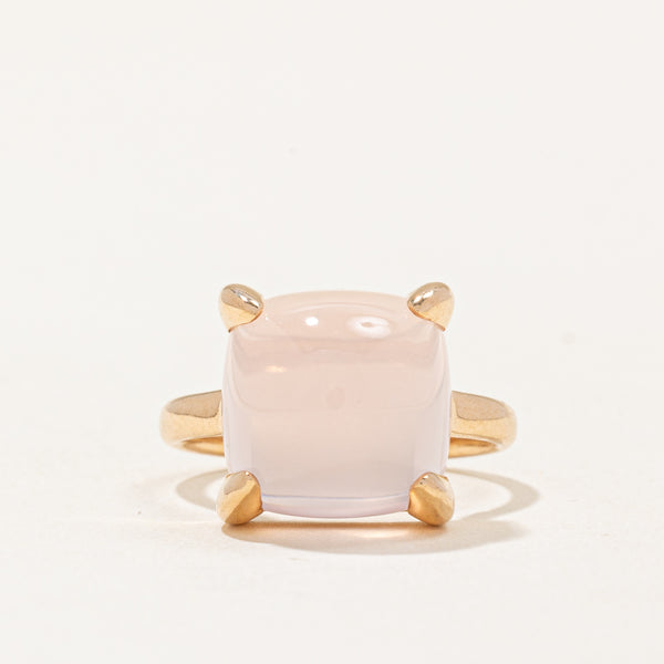 'Tiffany & Co' Paloma Picasso Sugar Stacks Collection Rose Quartz Ring | 8.50ct | SZ 6 |