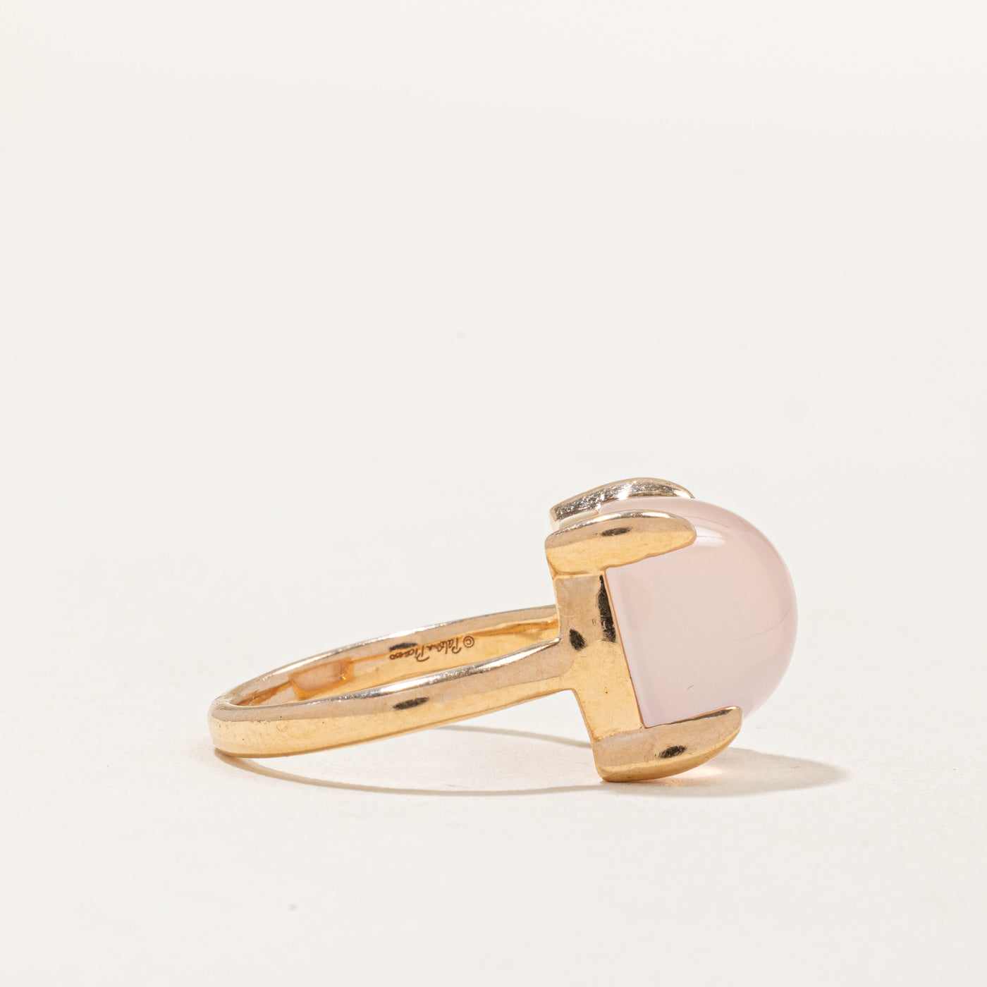 'Tiffany & Co' Paloma Picasso Sugar Stacks Collection Rose Quartz Ring | 8.50ct | SZ 6 |