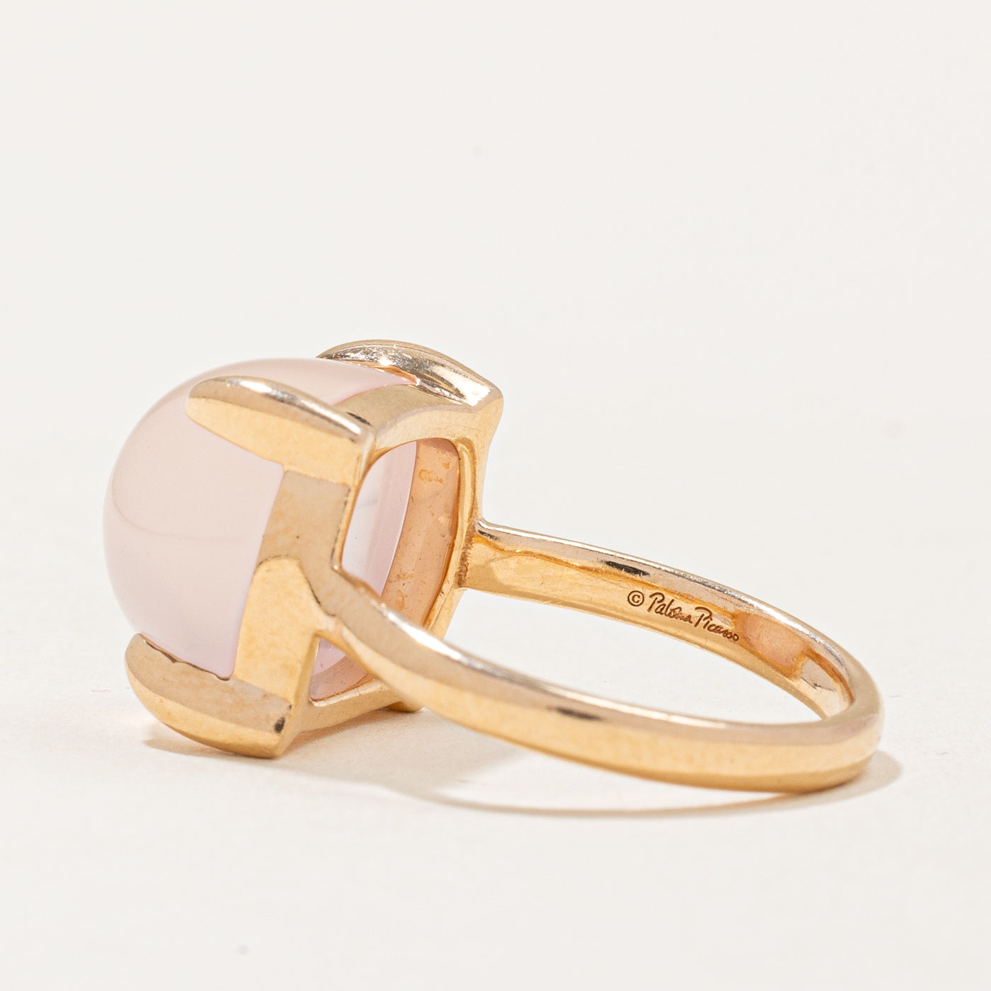 'Tiffany & Co' Paloma Picasso Sugar Stacks Collection Rose Quartz Ring | 8.50ct | SZ 6 |