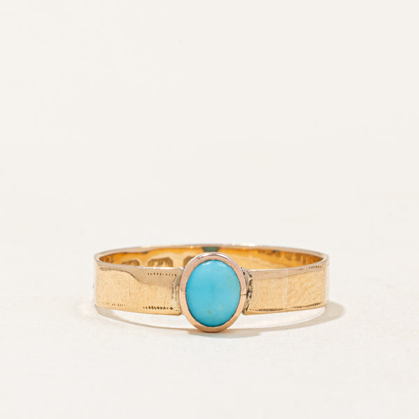 1938 Birmingham Turquoise Ring | 0.23ct | SZ 6.5 |