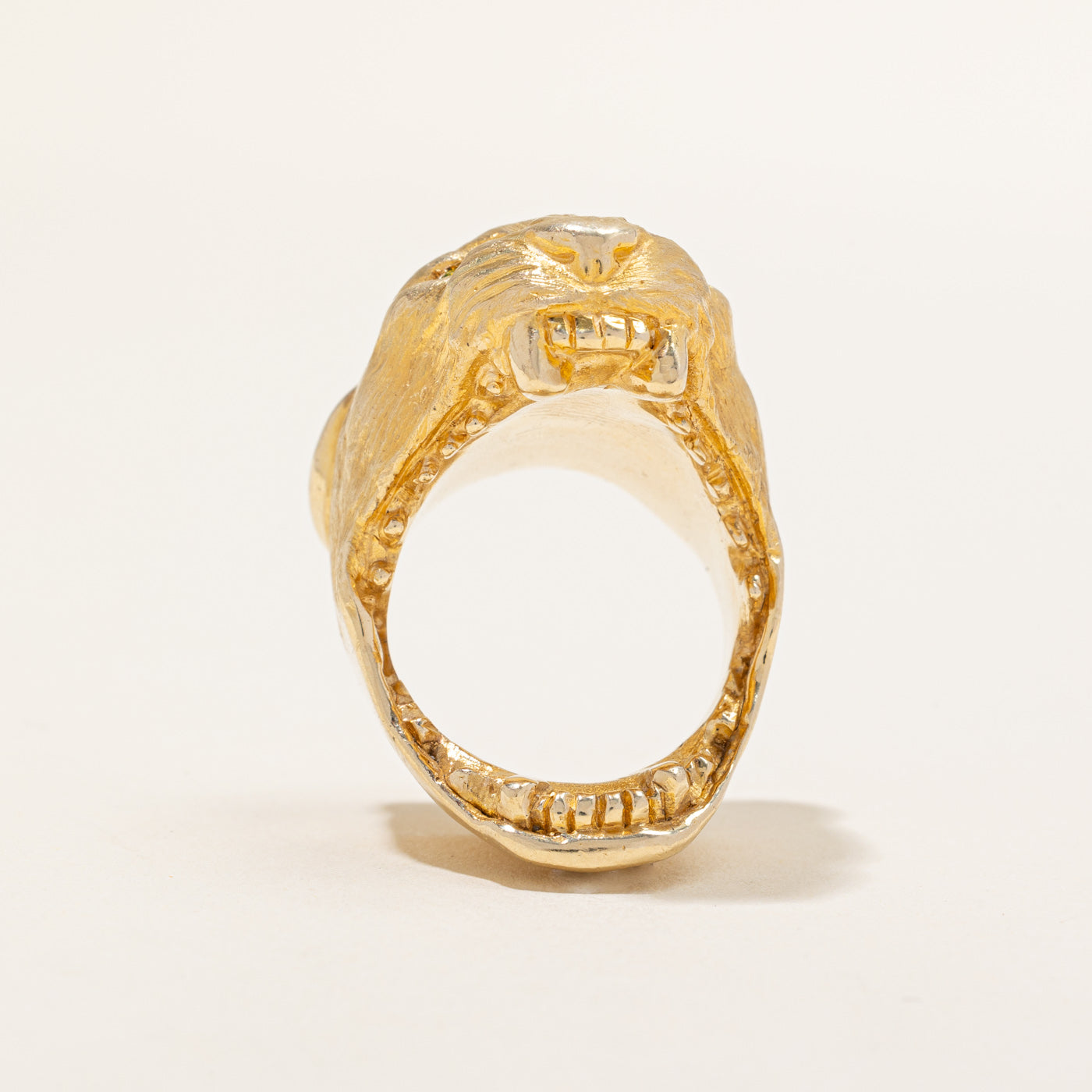 Yellow Diamond Cougar Ring | 0.04ctw | SZ 9.75 |
