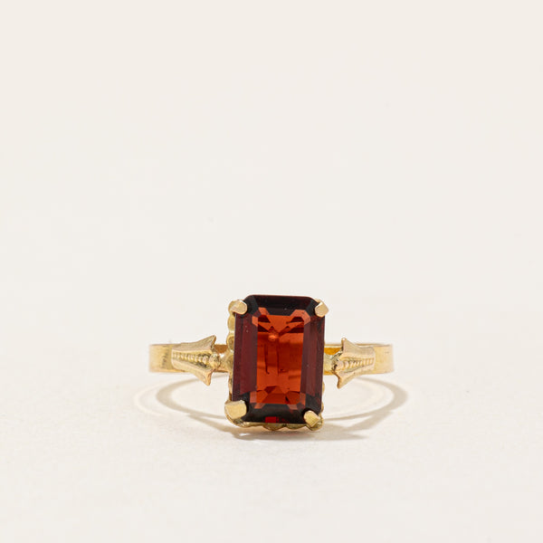 Emerald Cut Garnet Ring | 1.20ct | SZ 4.25 |