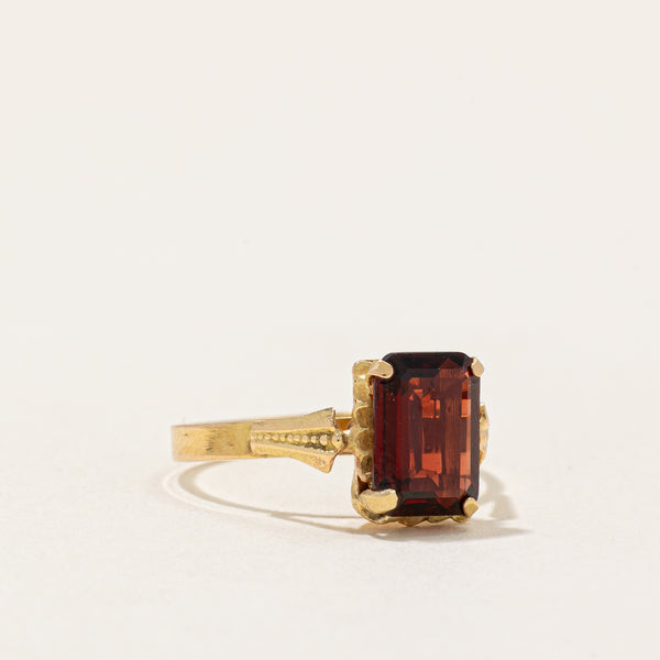 Emerald Cut Garnet Ring | 1.20ct | SZ 4.25 |