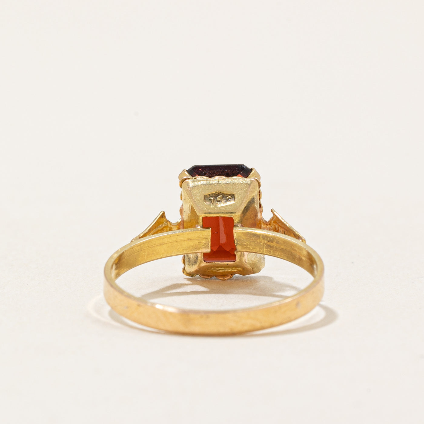 Emerald Cut Garnet Ring | 1.20ct | SZ 4.25 |