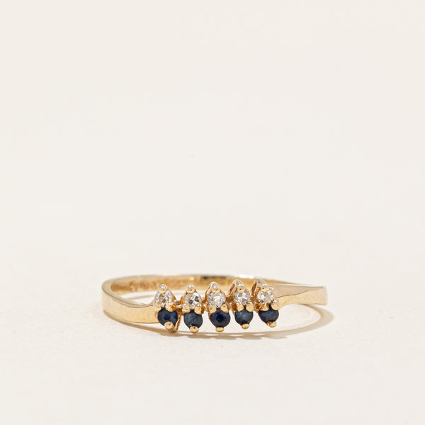 Sapphire & Diamond Ring | 0.03ctw, 0.025ctw | SZ 6.75 |