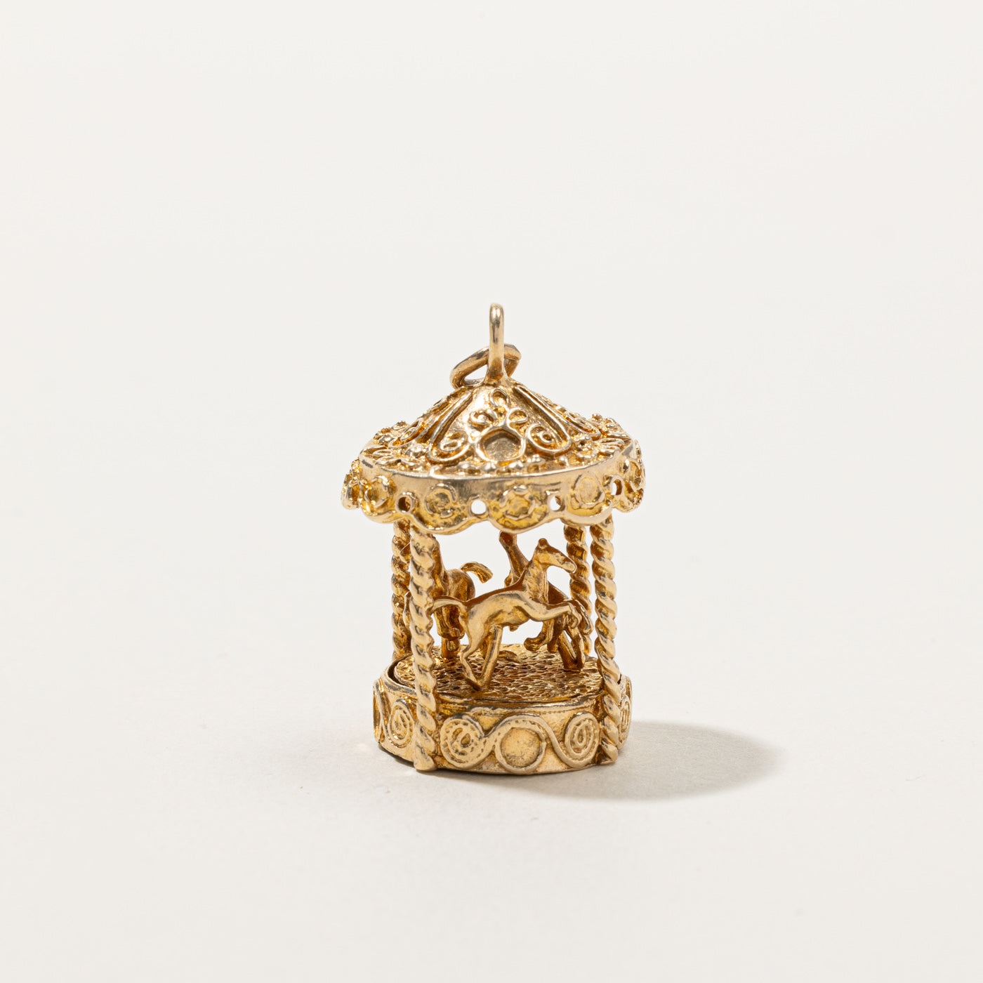 Gold Carousel Pendant