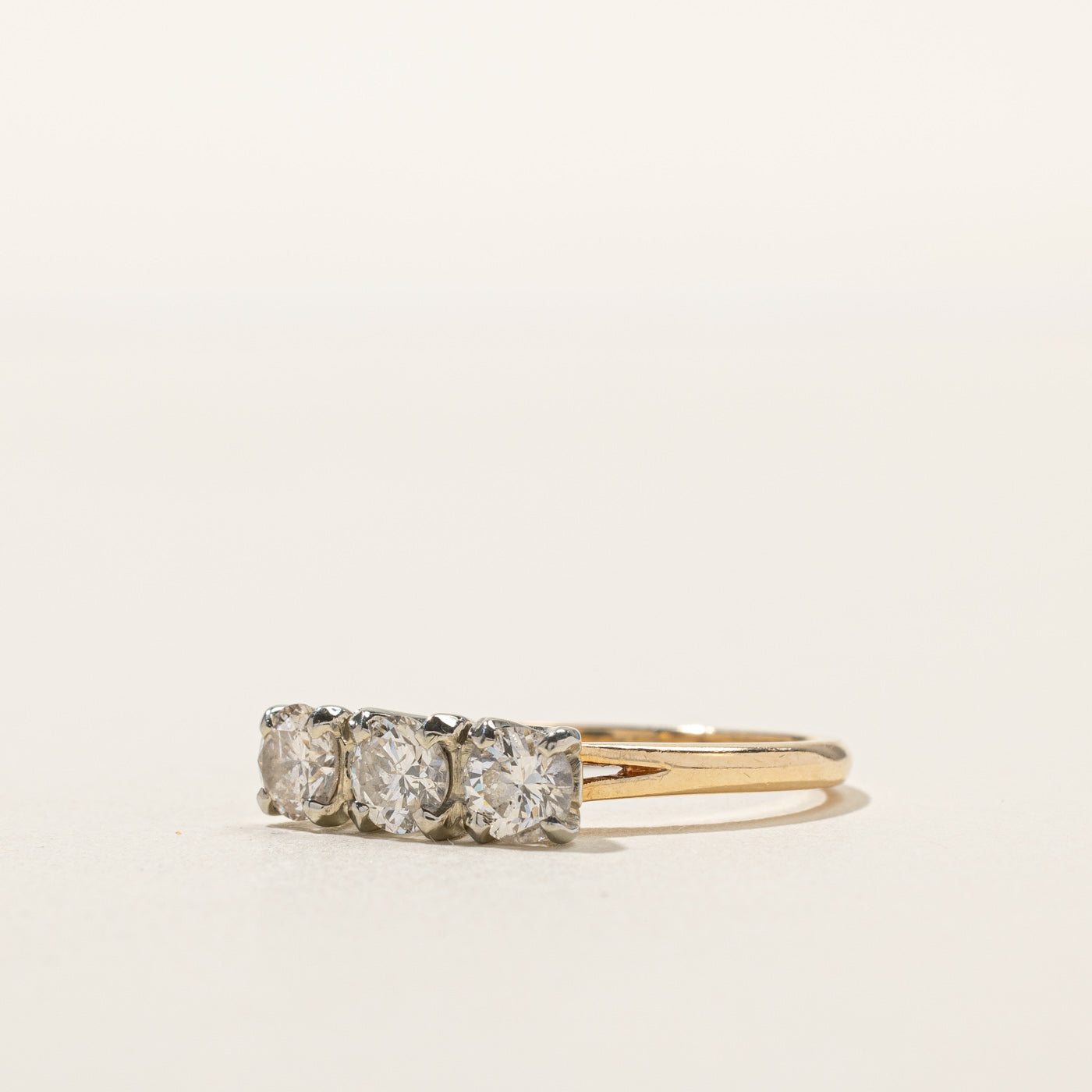 Three Stone Diamond Ring | 1.11ctw | SZ 7.75 |