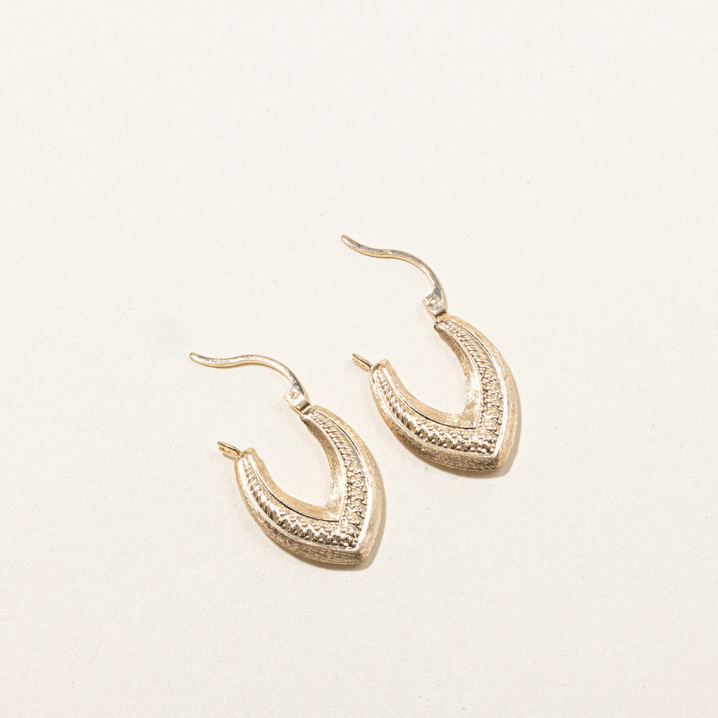 Textured Hoop Earrings