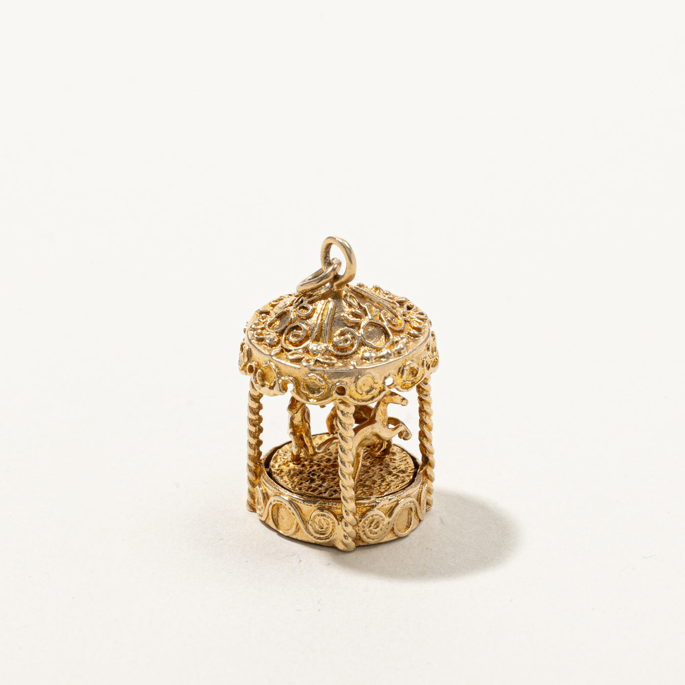 Gold Carousel Pendant