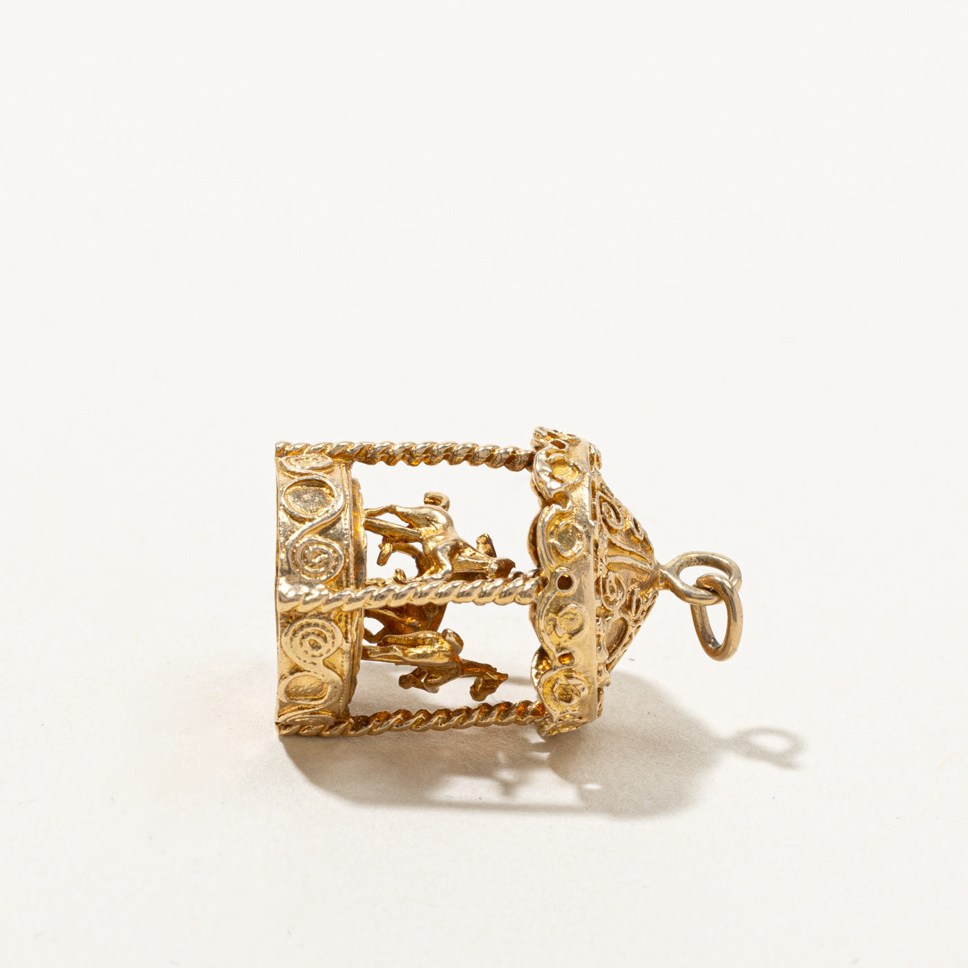 Gold Carousel Pendant