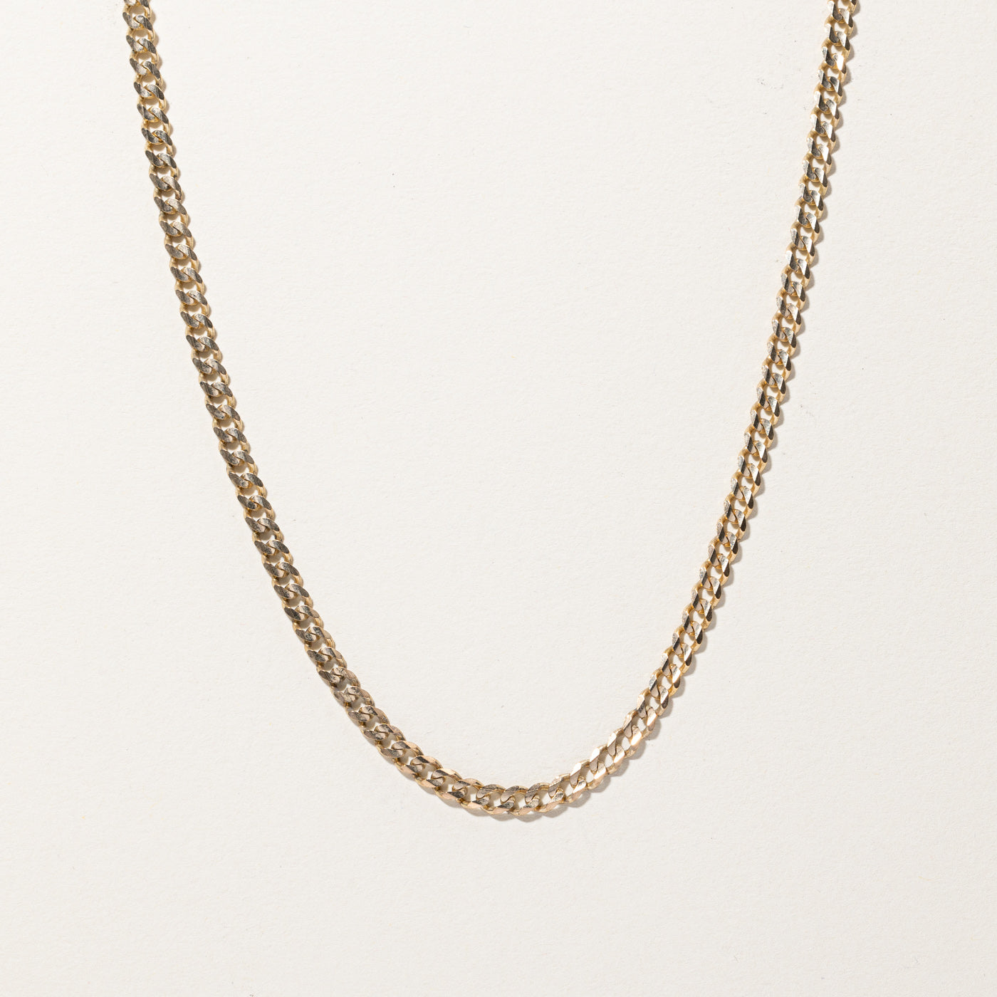 Gold Curb Link Chain | 22