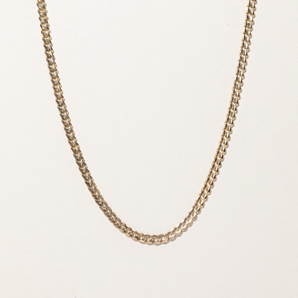 Gold Curb Link Chain | 22