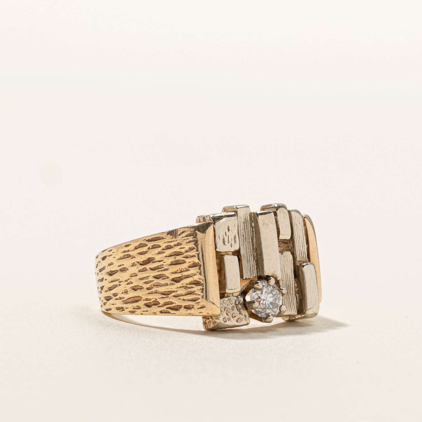 Diamond Abstract Textured Ring | 0.25ct | SZ 8.75 |