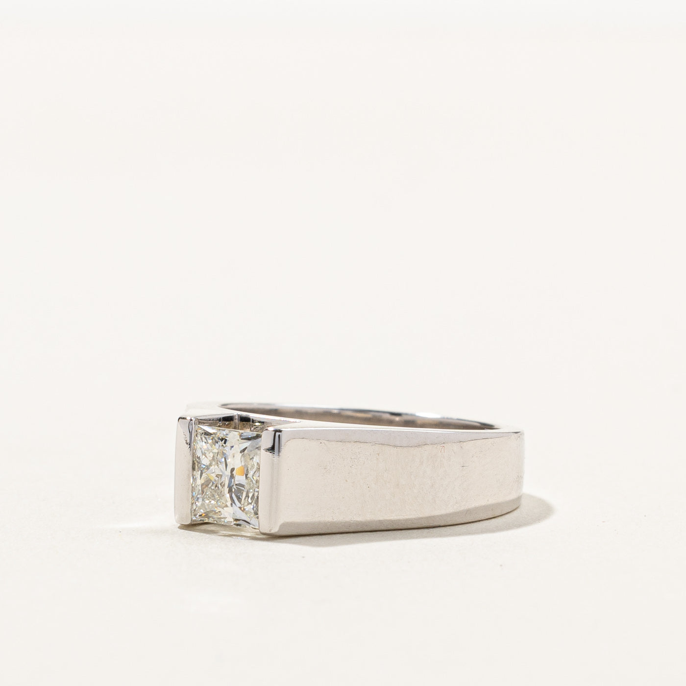 Tension Set Princess Cut Diamond Engagement Ring | 1.02ct I1 H/I | SZ 6.5 |