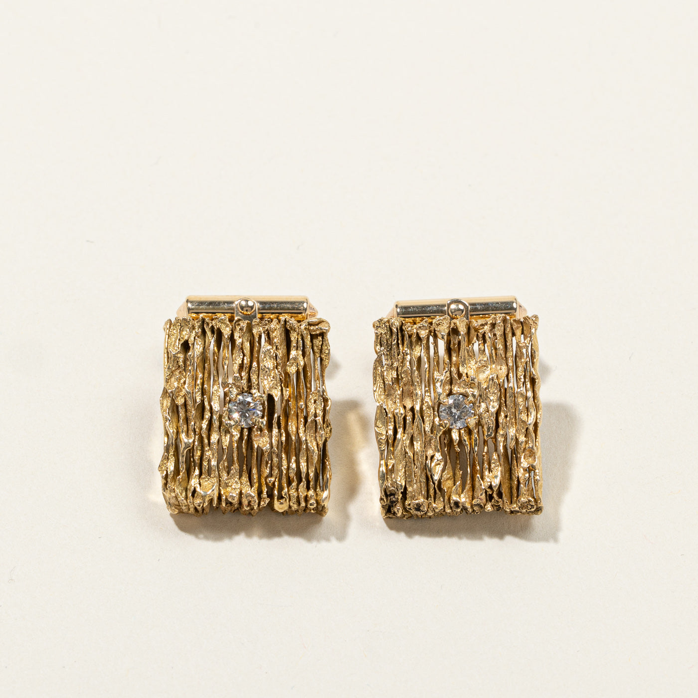 Textured Diamond Cufflinks | 0.44ctw |
