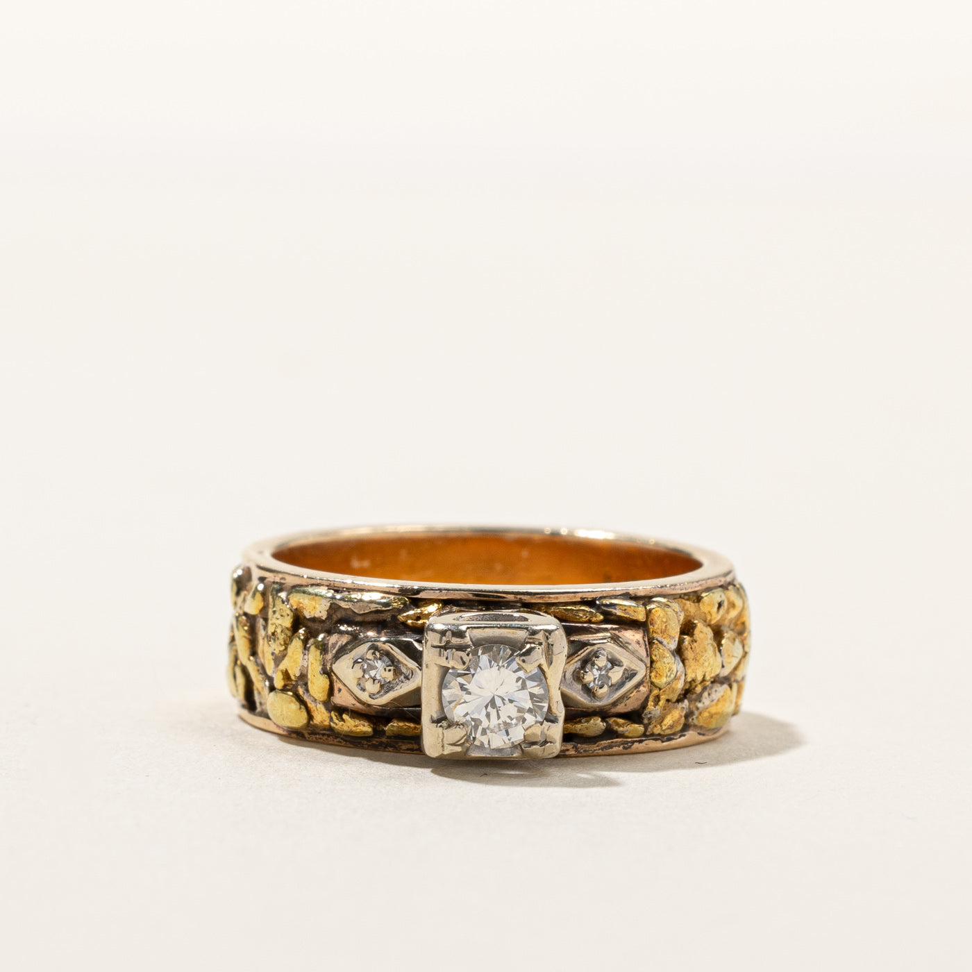 Textured Diamond Ring | 0.30ctw | SZ 8 |